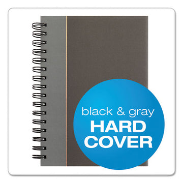 TOPS™ Royale Wirebound Business Notebooks, 1 Subject, Medium-college Rule, Black-gray Cover, 8.25 X 5.88, 96 Sheets freeshipping - TVN Wholesale